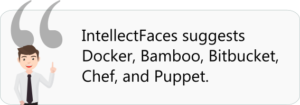 Intellectfaces suggestion for infrastructure automation tools